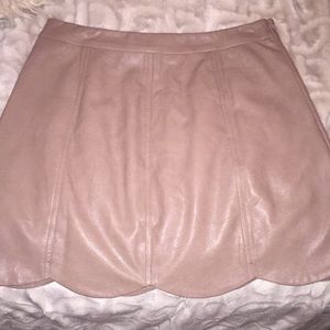 Really cute faux leather skirt